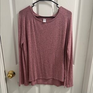 Women's Pink Long Sleeve Top